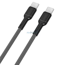 Dudao L9C Max 240W PD USB-C - USB-C 2m kábel - Fekete