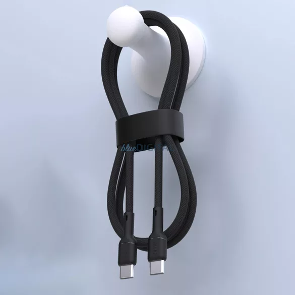 Dudao L9C Max 240W PD USB-C - USB-C 2m kábel - Fekete