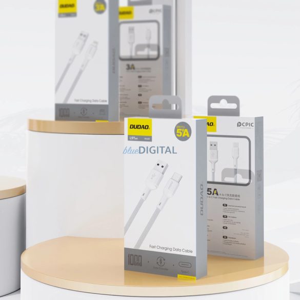 Dudao L9T USB-A - USB-C kábel 1m - Fehér