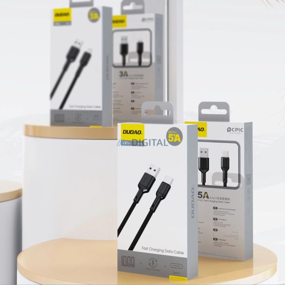 Dudao L9T USB-A - USB-C kábel 1m - Fekete