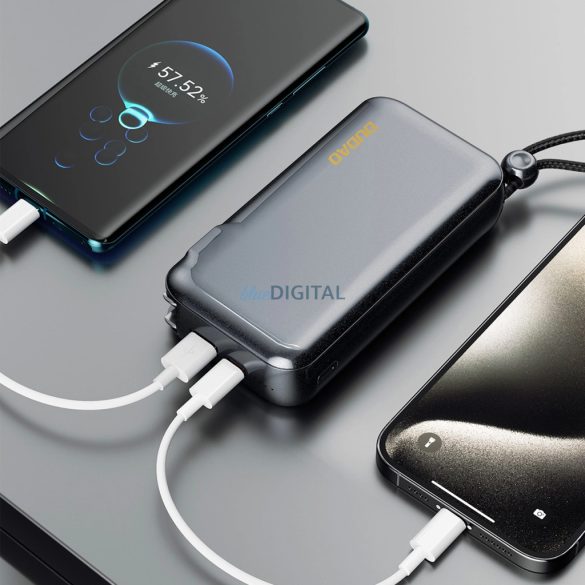 Dudao K25 powerbank 10000mAh - szürke