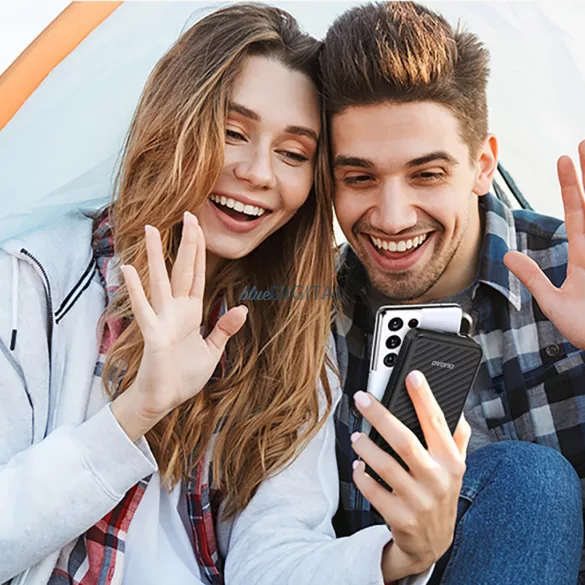 Dudao K11 10000mAh Powerbank beépített kábelekkel - Fekete