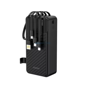 Dudao K11 Max 30000mAh Powerbank beépített kábelekkel - Fekete