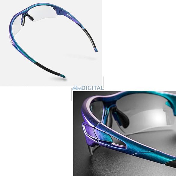 Rockbros 10069 fotokróm UV400 kerékpáros szemüveg - kék