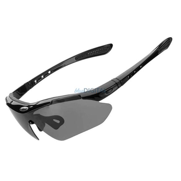 Rockbros 10143 fotokróm UV400 kerékpáros szemüveg - fekete