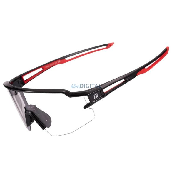 Rockbros 10173 fotokróm UV400 kerékpáros szemüveg - fekete és piros
