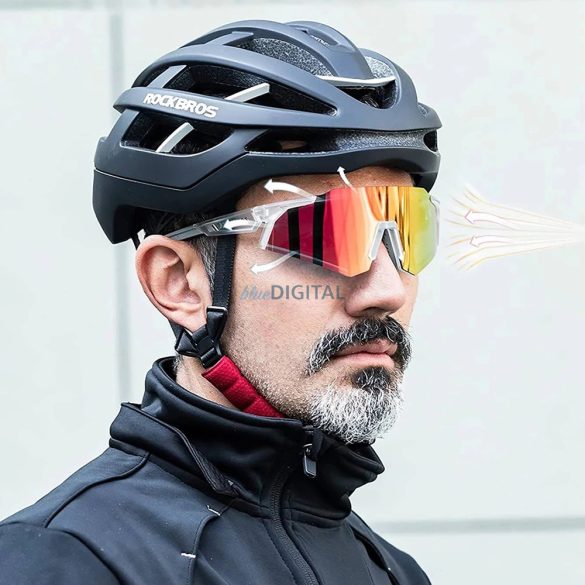 Rockbros SP291 fotokróm UV400 kerékpáros szemüveg - fehér