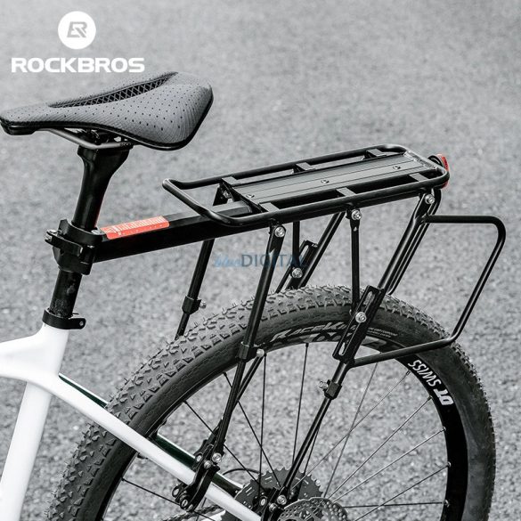 Rockbros 33210004001 kerékpártartó polccal - fekete