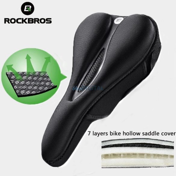Rockbros LF047-S szilikon gél kerékpár üléshuzat - fekete