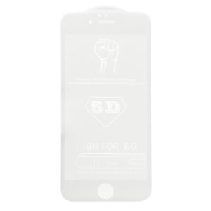 IPhone 6 6S - edzett üveg üvegfólia 0.3mm 5D FEHÉR