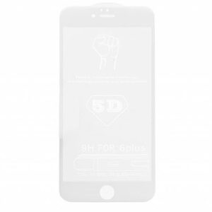 IPhone 6 6S PLUS - edzett üveg üvegfólia 0.3mm 5D FEHÉR