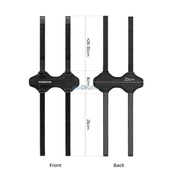 Rockbros 50210064001 kerékpárszíj tépőzárral Bluetooth hangszóró vagy kulacs - fekete