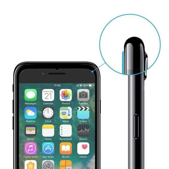 Wozinsky edzett üveg 9H Képernyővédő fólia iPhone 8/7 / 6S / 6 (csomagolás - boríték) kijelzőfólia üvegfólia tempered glass