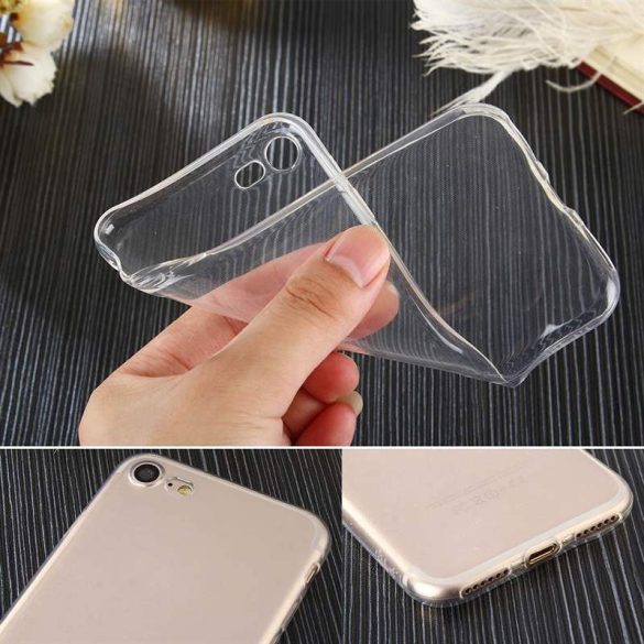 Átlátszó 0.5mm Case Gel TPU Cover iPhone 8/7 átlátszó telefon tok telefontok