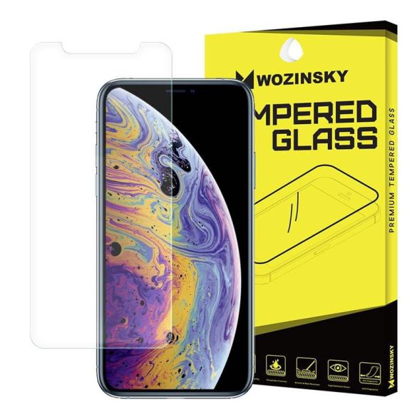Wozinsky edzett üveg 9H képernyővédő fólia Apple iPhone XS / X kijelzőfólia üvegfólia tempered glass