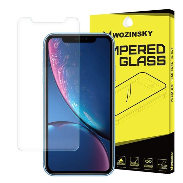Wozinsky edzett üveg 9H képernyővédő fólia Apple iPhone XR kijelzőfólia üvegfólia tempered glass