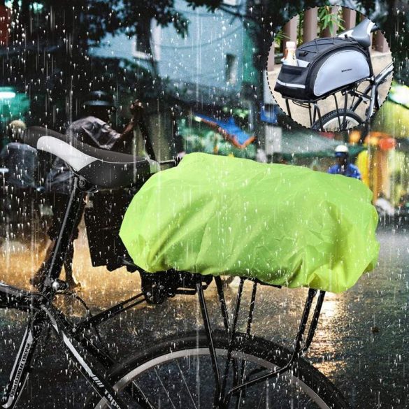 Wozinsky Universal Vízálló Rain Cover for Bike kerékpáros táska vagy hátizsák zöld (WBB5YW)