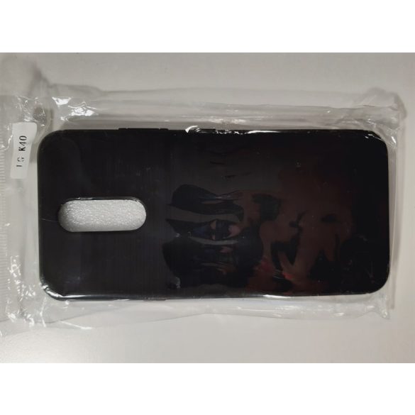Carbon Case rugalmas Cover TPU tok LG K40 X420 fekete telefon tok telefontok