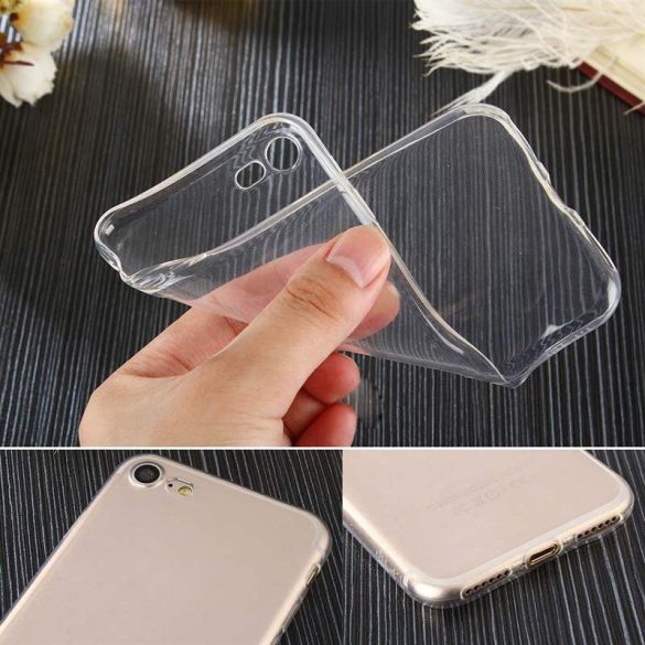 Átlátszó 0.5mm Case Gel TPU Cover iPhone XI 5.8 átlátszó telefon tok telefontok