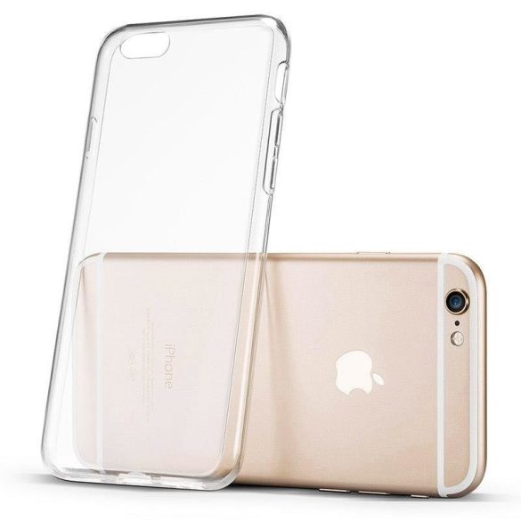 Átlátszó 0.5mm Case Gel TPU Cover iPhone XI 65 átlátszó telefon tok telefontok