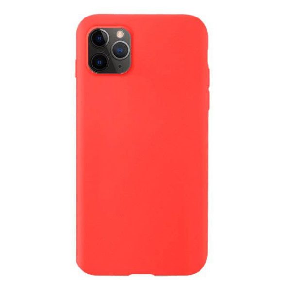 Szilikon tok lágy rugalmas gumi védőborítás iPhone 11 Pro piros telefontok