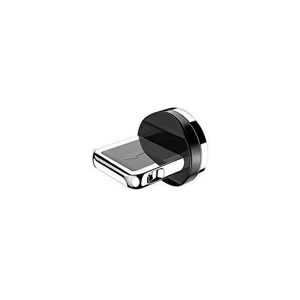 Mágneses USB kábel Lightning fej ezüst