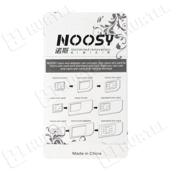 Noosy Adapter Nano Micro Sim 3in1 iPhone szett