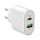 SBS TETRPD20W hálózati töltő 1xUSB-A és 1xUSB-C csatlakozással 20W 3A PD - fehér