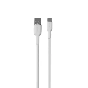 Puro Soft USB-A - Type-C kábel 150cm - fehér