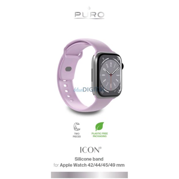 Puro Icon csereszíj Apple Watch 42 / 44 / 45 / 49 mm - lila