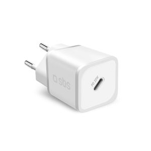 SBS TETRGAN1C20W hálózati töltő 1xUSB-C csatlakozással 20W GaN PD - fehér