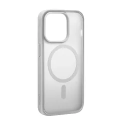   Puro Gradient Silicone MagSafe-kompatibilis tok iPhone 15 Pro - ezüst színű