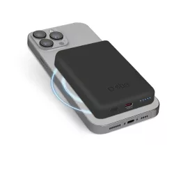   SBS TEBB5000MAG1CK indukciós powerbank 1xUSB-C csatlakozással 5000mAh 10W Qi - fekete