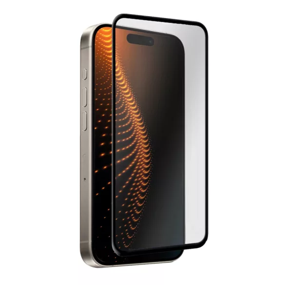 SBS D3O edzett üveg fekete szegéllyel iPhone 15