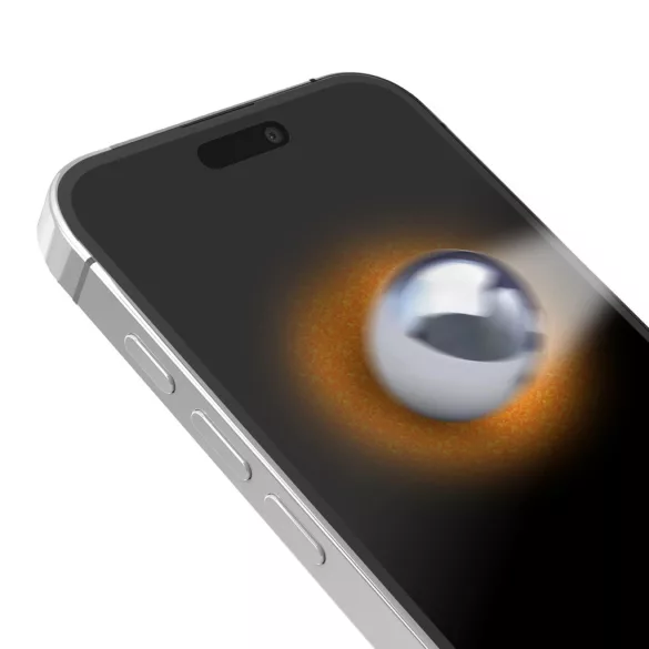 SBS D3O edzett üveg fekete szegéllyel iPhone 15