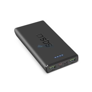 SBS TTBB10000FASTPD20K powerbank 2xUSB-A és 1xUSB-C csatlakozással 10000mAh 20W PD - fekete