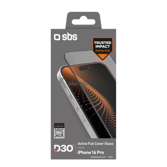 SBS D3O edzett üveg iPhone 16 Pro