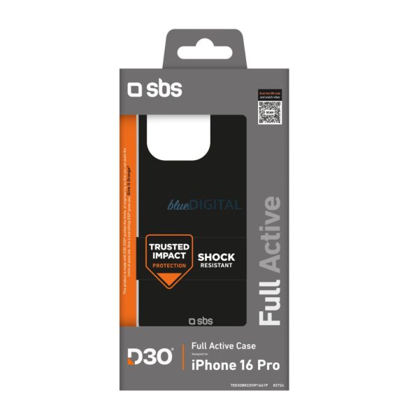 SBS Full Active D3O tok iPhone 16 Pro - fekete