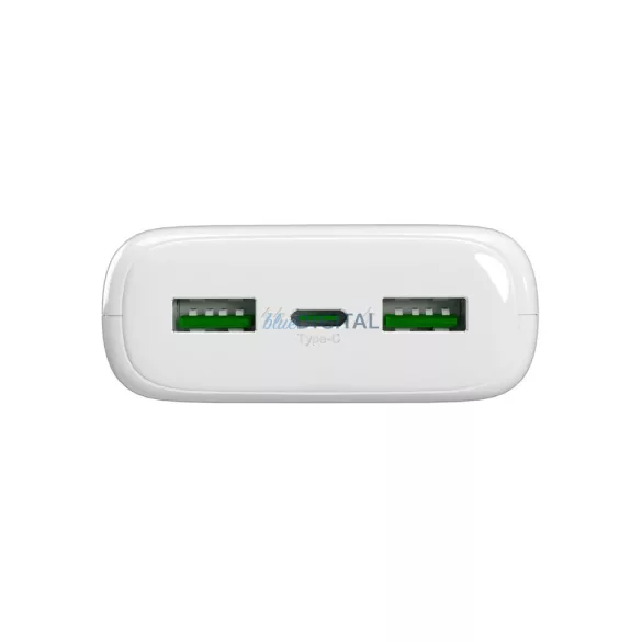 Powerbank Puro DAILY 20 PLUS 20000mAh 2x USB-A / 1x USB-C 22.5W PD AFC - fehér