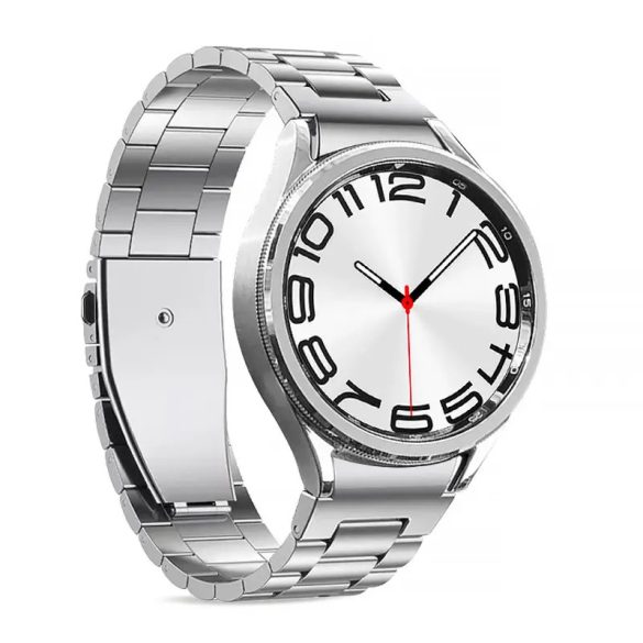 Puro Metal szíj Samsung Galaxy Watch 4 / 4 Classic / 5 / 5 Pro / 6 / 6 Classic - ezüst színű