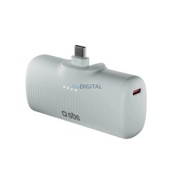   SBS EcoPower 5000 mAh 10W-os Powerbank beépített USB-C porttal - szürke