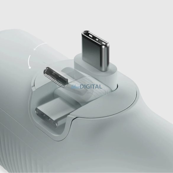 SBS EcoPower 5000 mAh 10W-os Powerbank beépített USB-C porttal - szürke