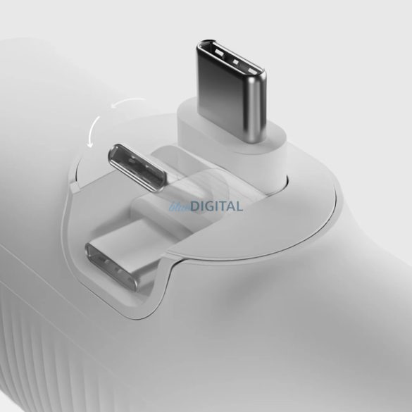 SBS EcoPower 5000 mAh 10W Powerbank beépített USB-C porttal - Fehér színű