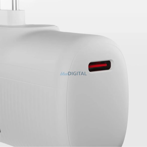 SBS EcoPower 5000 mAh 10W Powerbank beépített USB-C porttal - Fehér színű