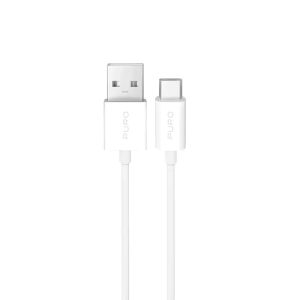 Puro USB-A - Type-C kábel 10W 2m - fehér