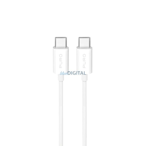 Puro TPE 25W USB-C - USB-C 3m kábel - fehér