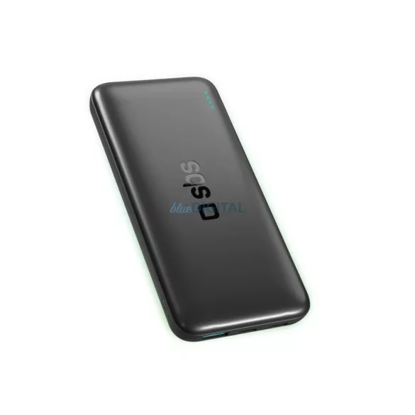 SBS Infinity Power Bank 10000mAh 10W LiFePo USB-A USB-C - Fekete