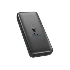 SBS Infinity Power Bank 20000mAh 10W LiFePo USB-A USB-C - Fekete