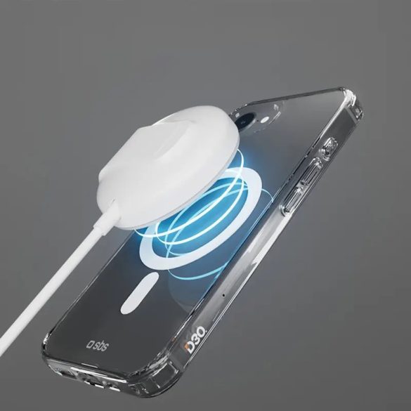 SBS Extreme MagSafe-kompatibilis tok iPhone 16e - átlátszó