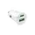 Puro Pro Lite autós töltő 1x USB-A + 1x USB-C Power Delivery 20W - Fehér színben